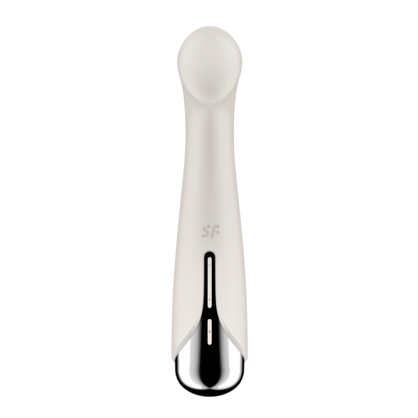 Vibromasseur point G tête rotative blanc USB Spinning g-spot 1 Satisfyer 